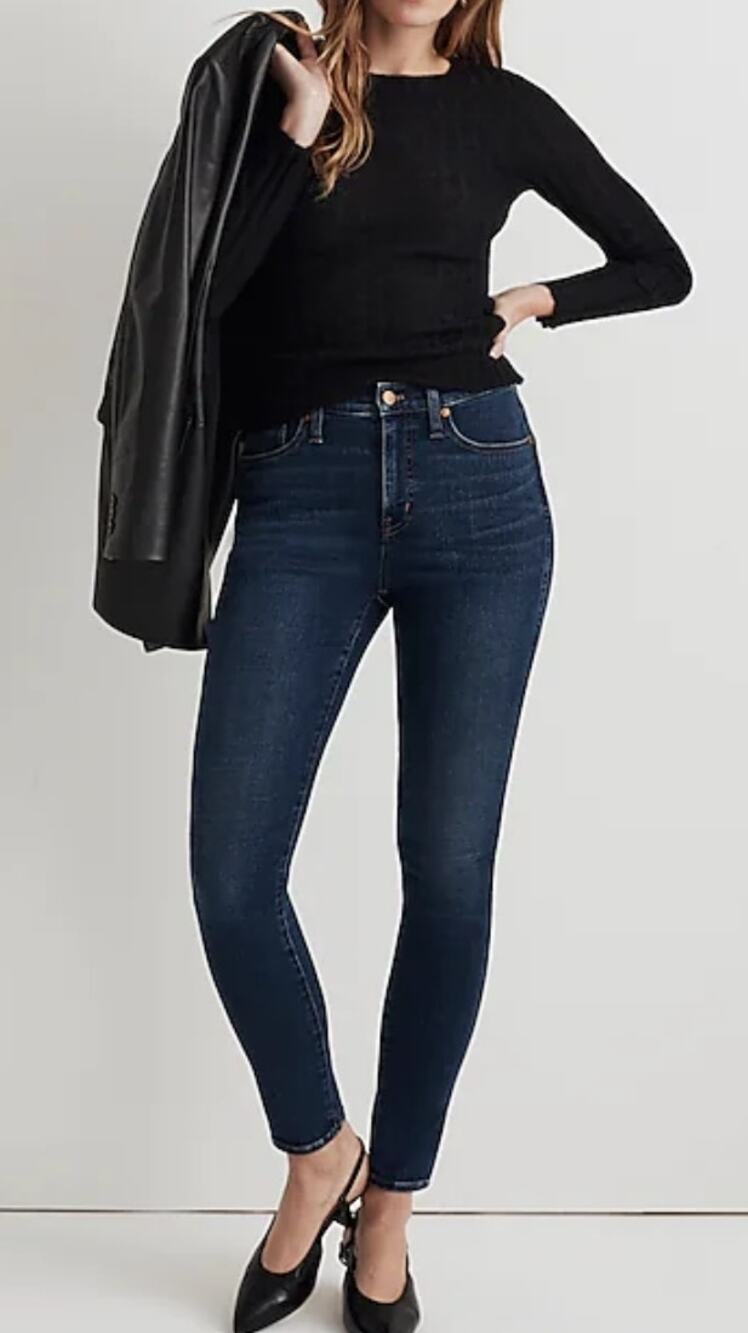 Madewell 10" High-Rise Skinny Jeans Size 26 EUC